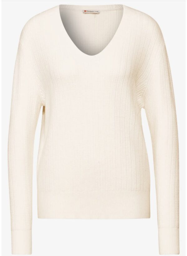 LTD QR_cosy v-neck sweater_str – Image 7