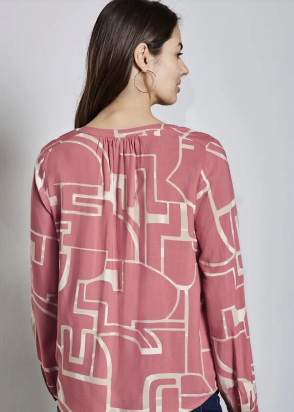 LTD QR Splitneck tunic blouse – Image 3