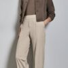 Pantalon droit mélangé