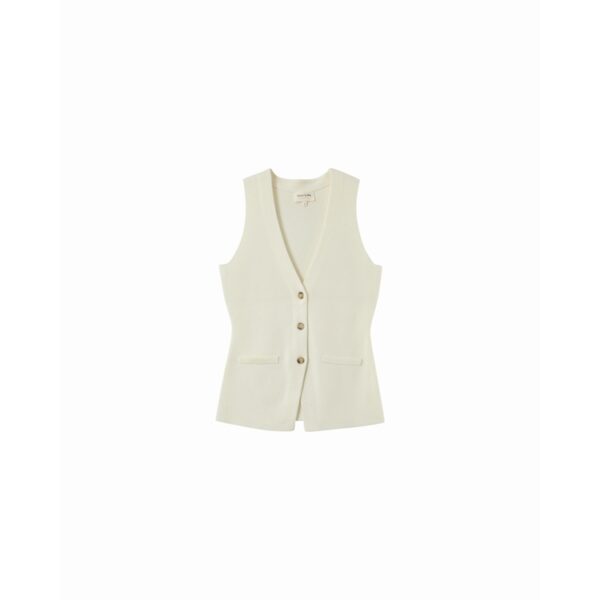 Gilet Panama ecru – Image 4