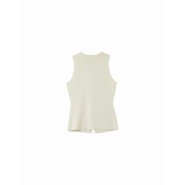 Gilet Panama ecru – Image 5