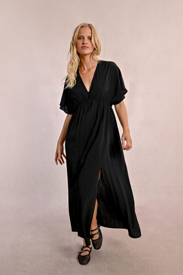 Robe longue noire