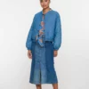 Jupe midi en jean's