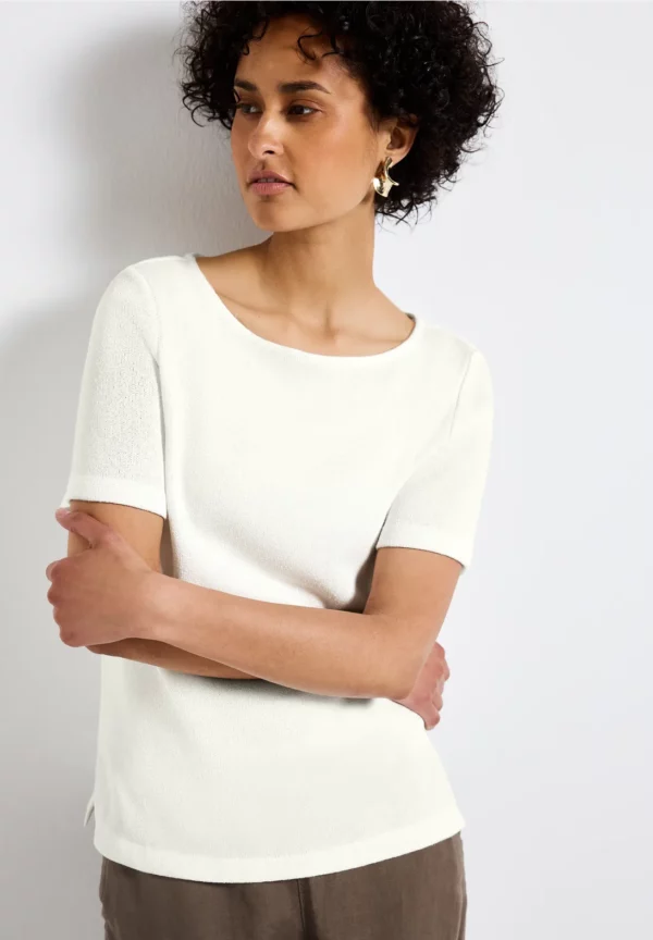 T-shirt à l'aspect tricoté – Image 2