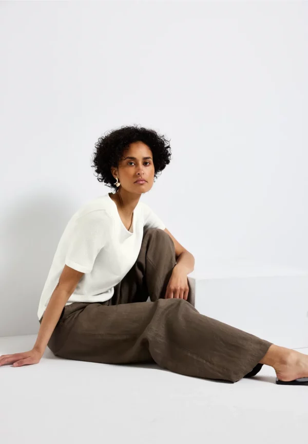 T-shirt à l'aspect tricoté – Image 4