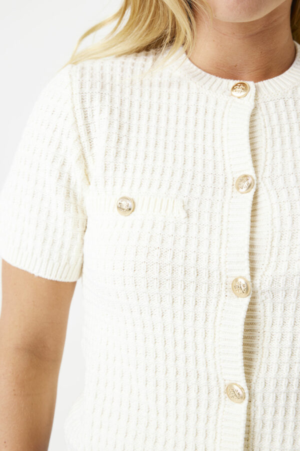 Cardigan blanc cassé – Image 2