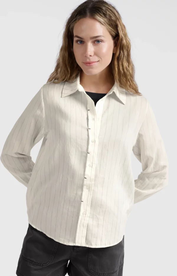 Chemise à rayures, coupe droite, détails de couture – Image 4