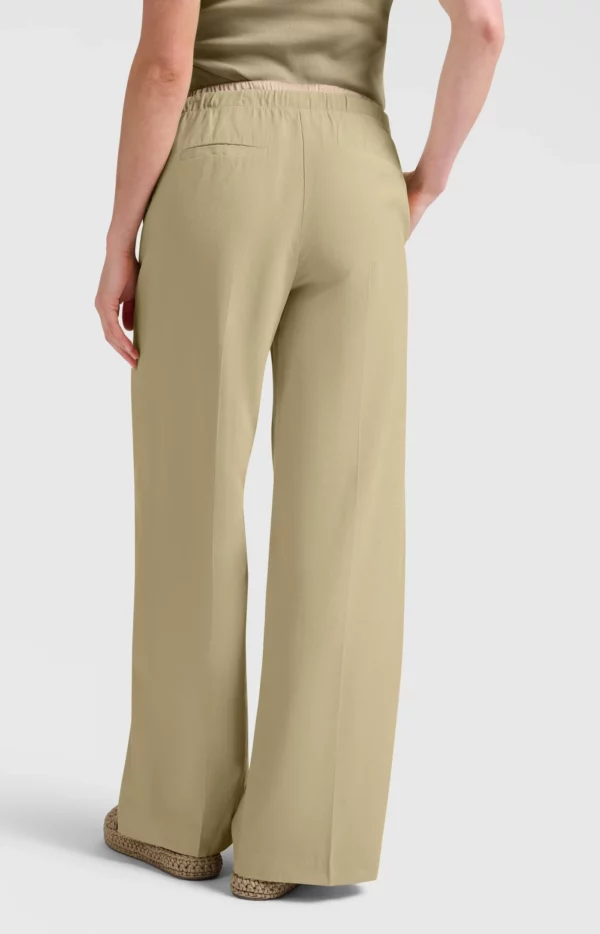 Pantalon droit large, taille satinée – Image 2