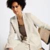 Long blazer en lin