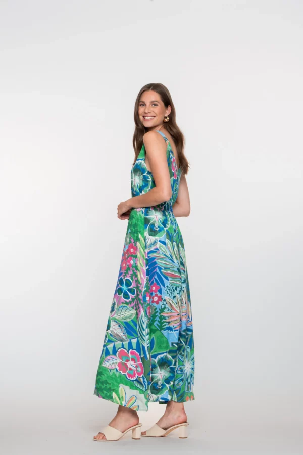 Robe longue imprimé fleuri – Image 3