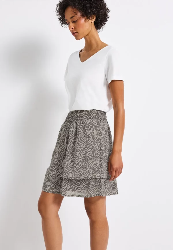 Jupe en mousseline de soie à motifs – Image 2