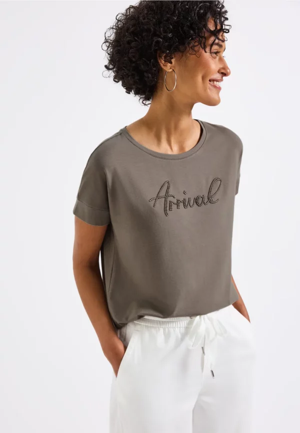 T-shirt avec broderie wording – Image 4
