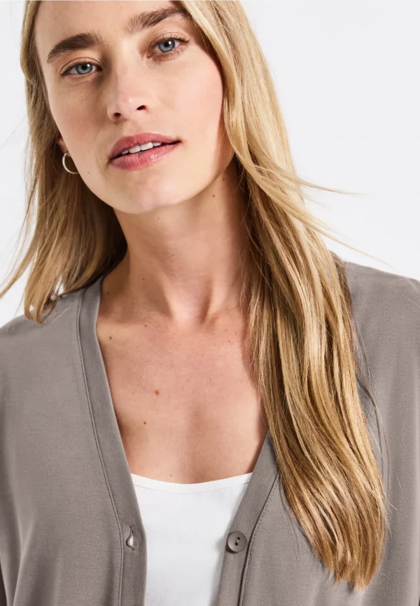 silk look short jacket – Image 2
