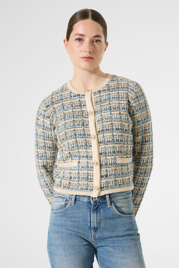 Cardigan texturé