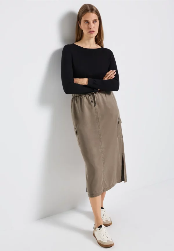 Jupe cargo au look délavé