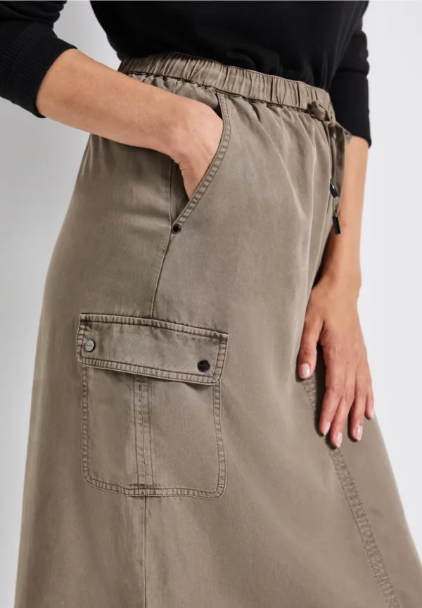 Jupe cargo au look délavé – Image 4