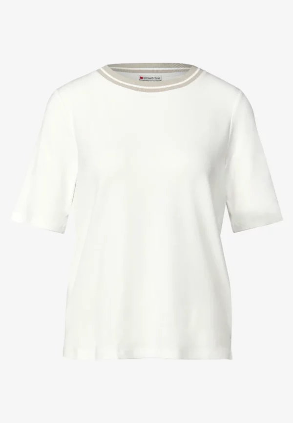 T-shirt avec détail côtelé – Image 5