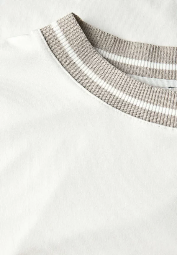 T-shirt avec détail côtelé – Image 4