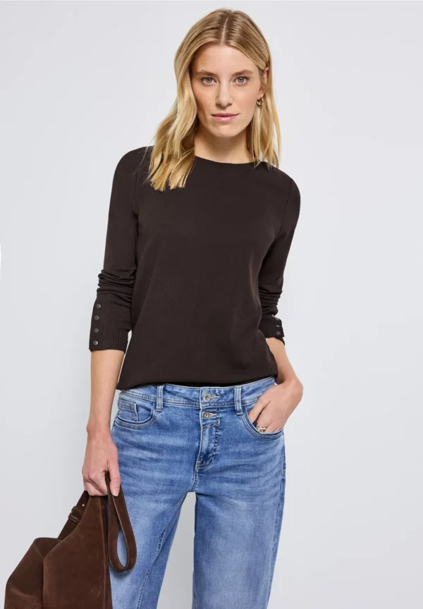 T-shirt avec structure côtelée – Image 5
