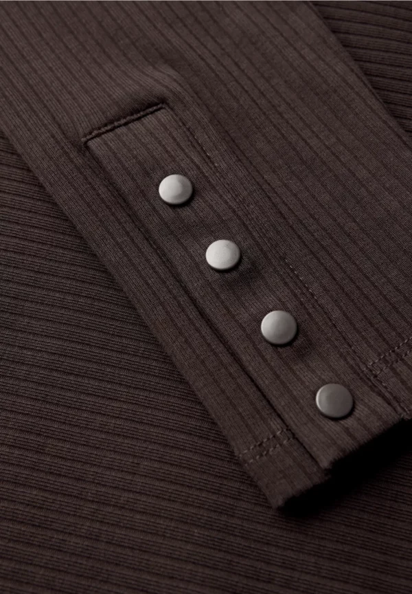 T-shirt avec structure côtelée – Image 4