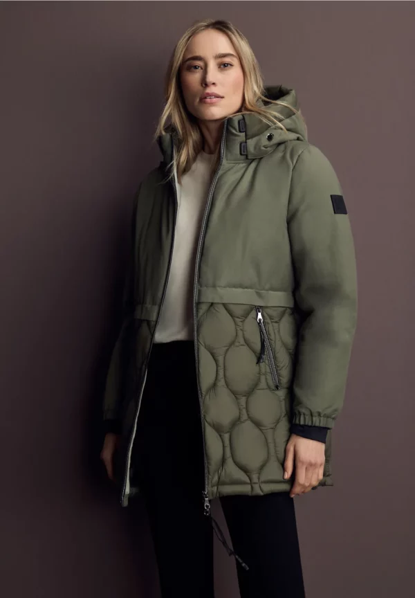 Veste à structure mixte