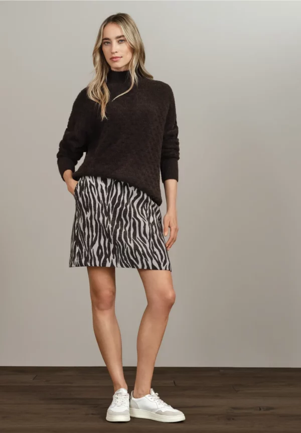 Jupe jacquard zébrée – Image 2