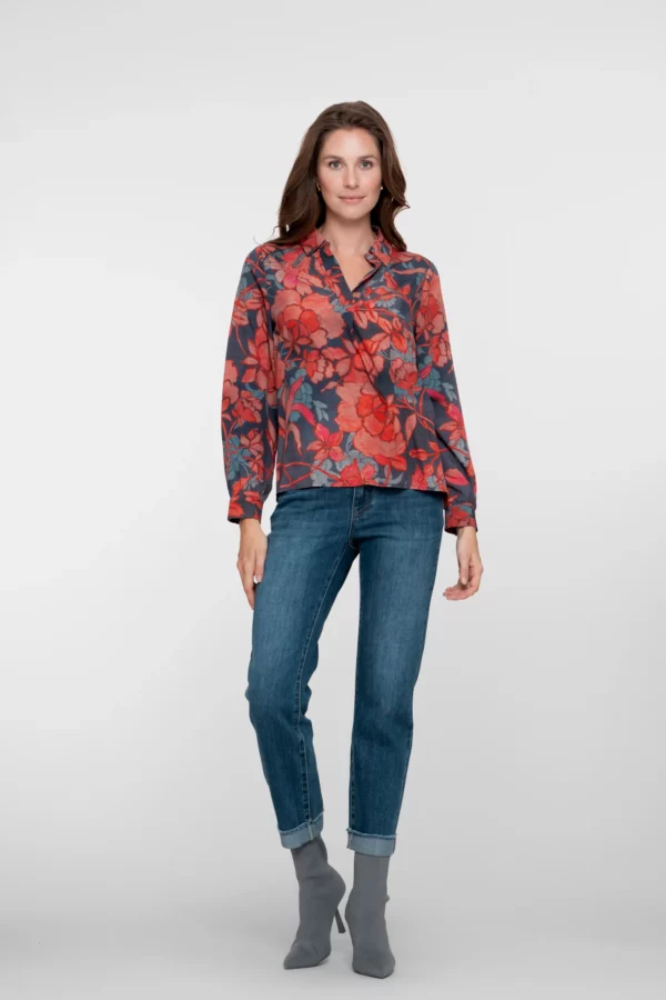 Jeans slim fit avec jambes pliées