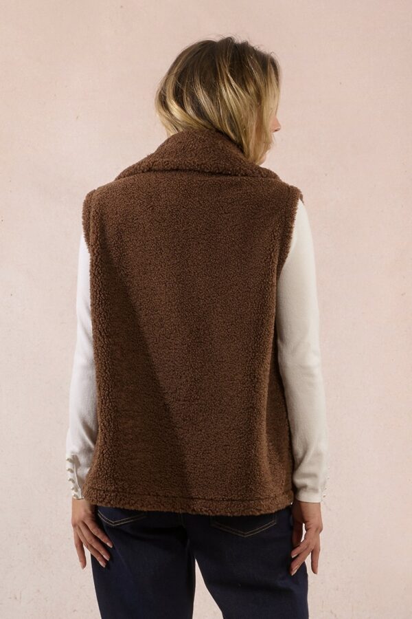 Gilet sans manches, imitation mouton – Image 4
