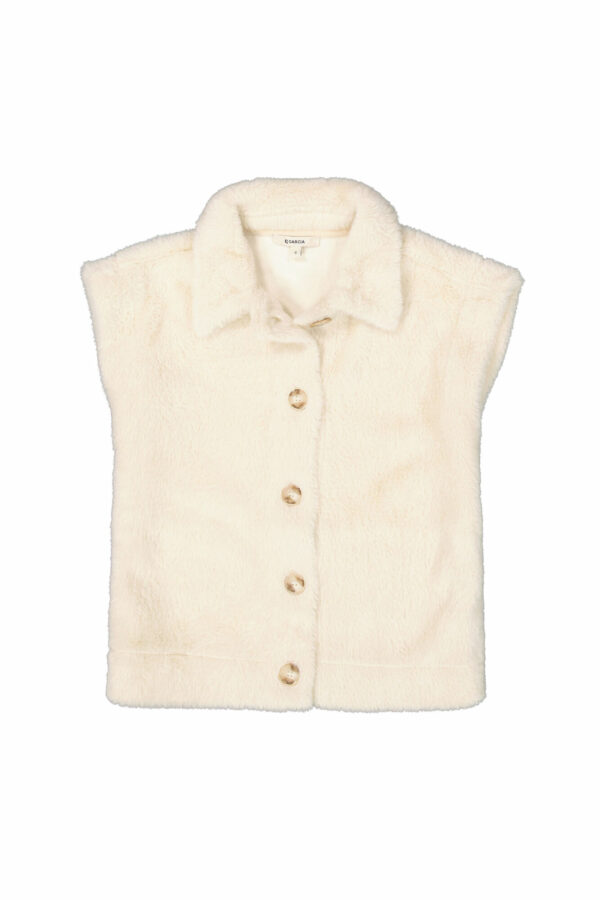 Gilet blanc cassé – Image 4