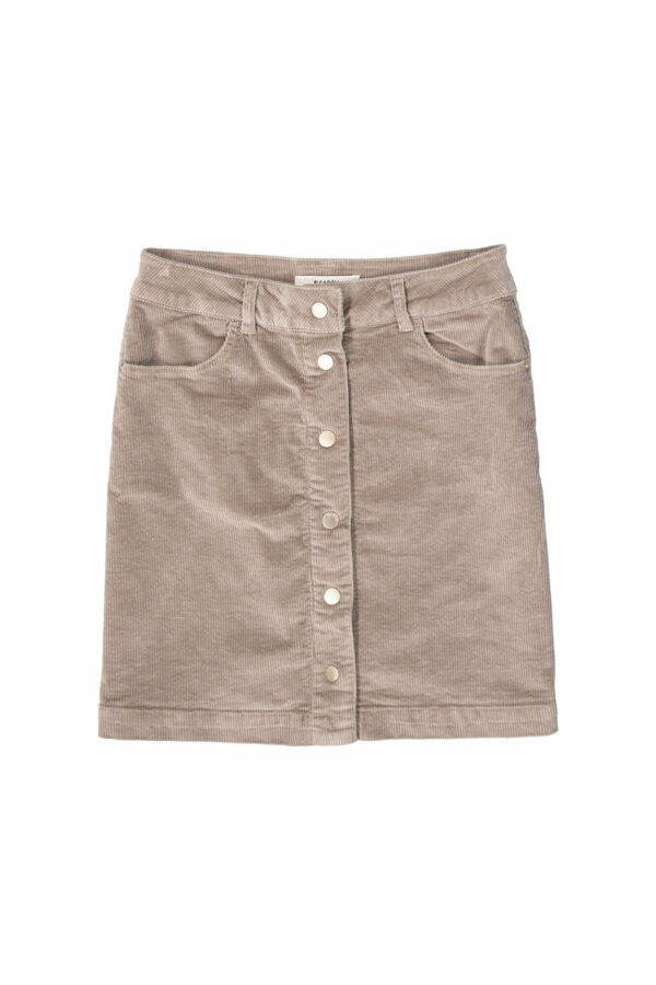 Jupe en velours côtelé taupe – Image 4