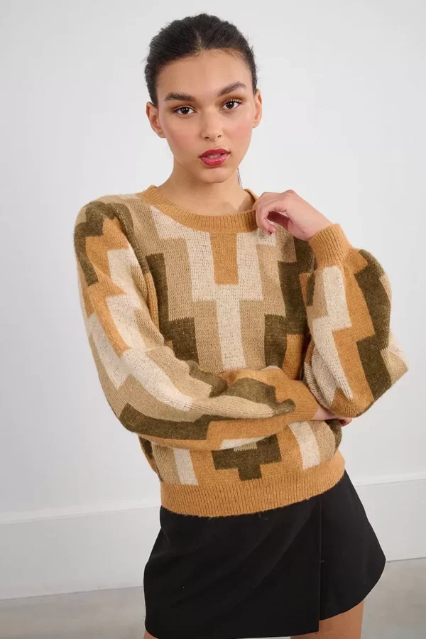 Pull à motif graphique
