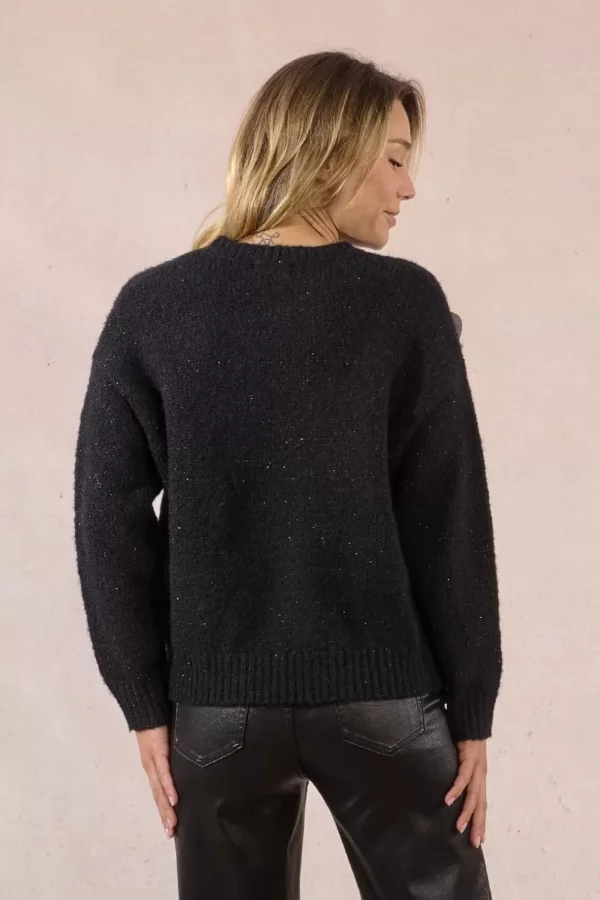 Pull en maille à fleurs en relief – Image 3