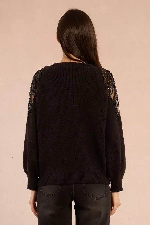 Pull en maille, épaules ajourées – Image 3
