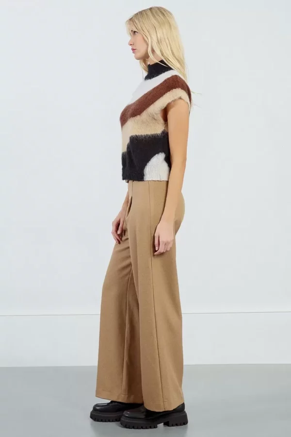 Pull sans manches en maille brossée – Image 2