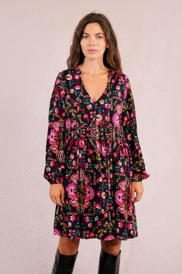 Robe courte, imprimé ethnique – Image 2