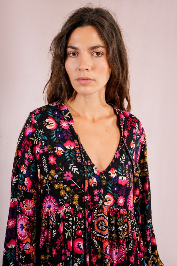 Robe courte, imprimé ethnique – Image 4