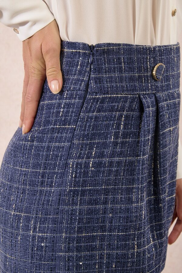 Short taille haute en tweed – Image 5