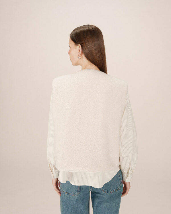 Veste sans manches matelassée et réversible – Image 4
