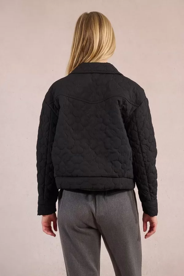 Veste matelassée à motif fleur – Image 3