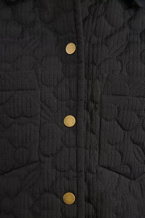 Veste matelassée à motif fleur – Image 4