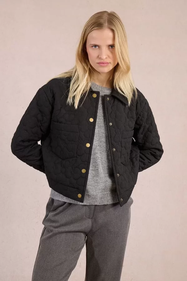 Veste matelassée à motif fleur – Image 2