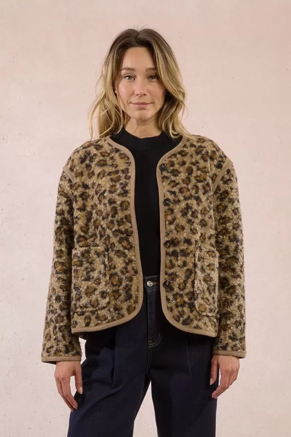 Veste texturée effet fourrure – Image 3