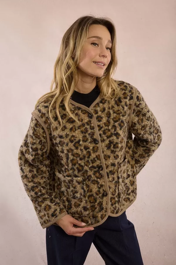 Veste texturée effet fourrure