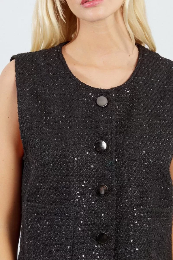 Veston en tweed et strass – Image 2