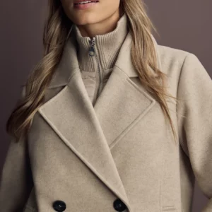 Manteau caban avec partie matelassée amovible