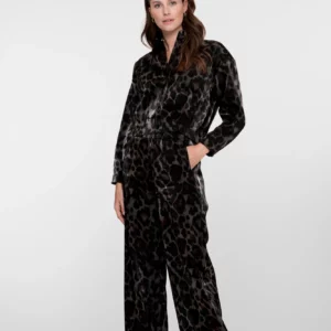 Pantalon à imprimé léopard