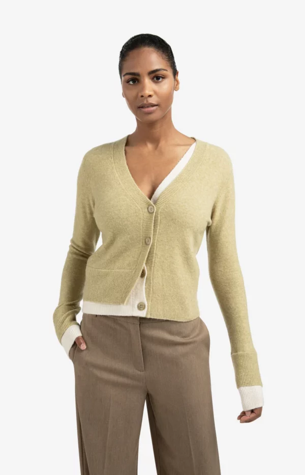 Cardigan contrasté – Image 3