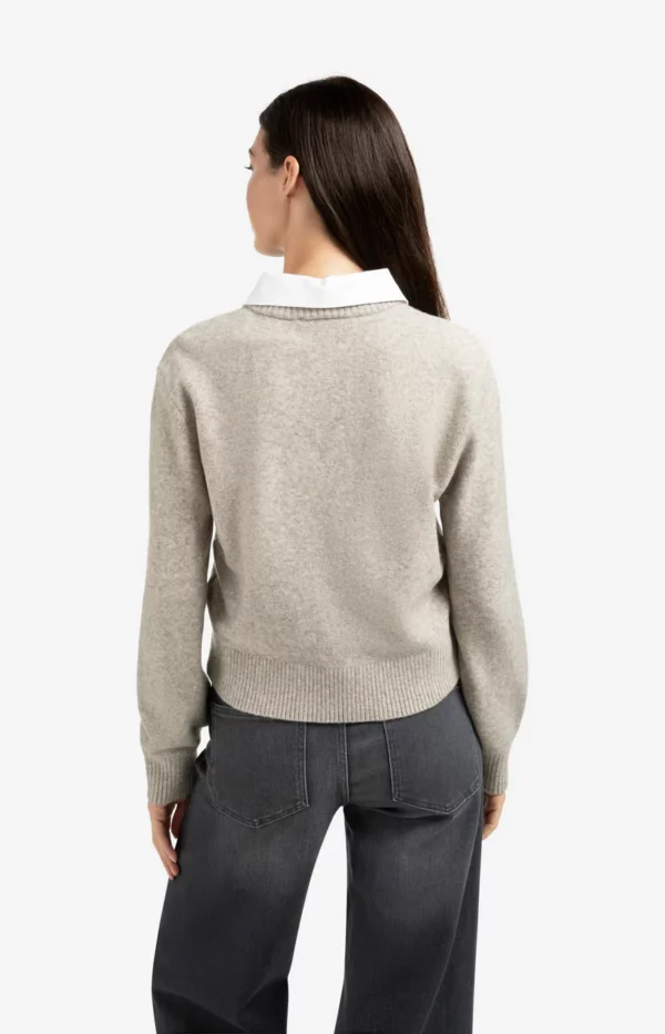 Cardigan avec col amovible – Image 3