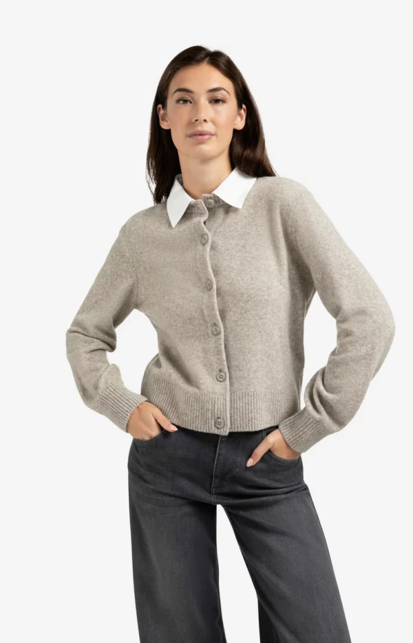Cardigan avec col amovible – Image 2