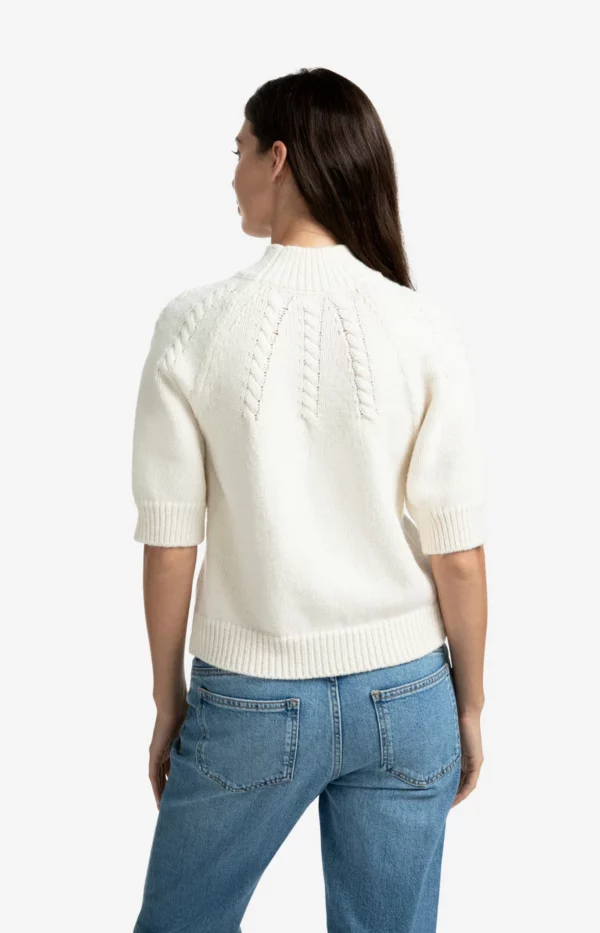 Pull torsadé et demi-manches – Image 2